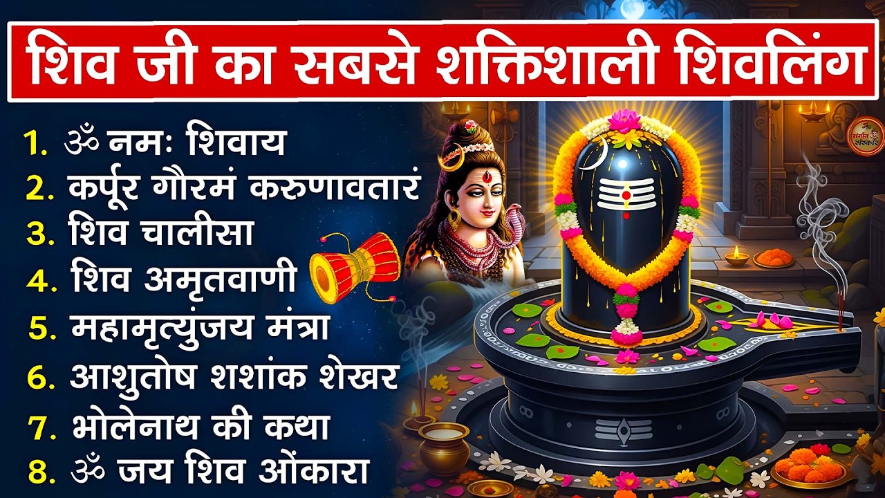 भक्ति भजन - आशुतोष शशाँक शेखर, कर्पूर गौरम करुणावतारं, ॐ नमः शिवाय, शिव अमृतवाणी व शिव आरती