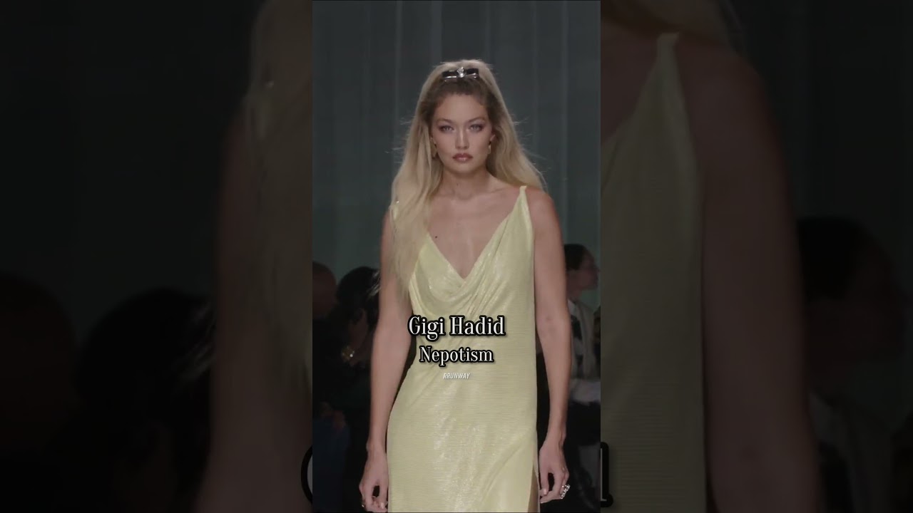 Nepotism vs Self Made Models at the Versace SS24 Runway Fashion Show 😱 #shorts