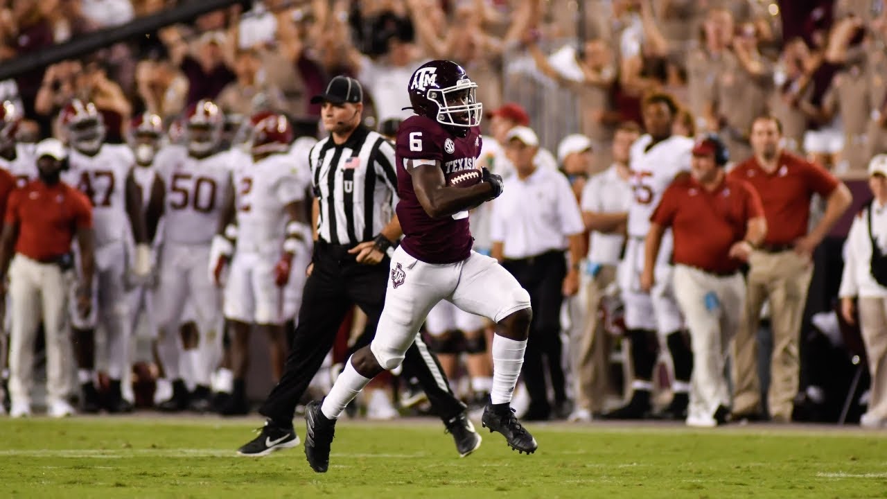 Devon Achane (Texas A&M RB) vs Alabama (2021)