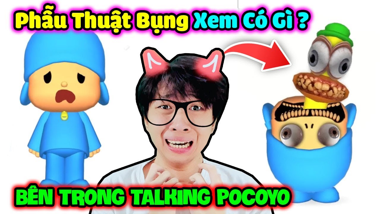 Vinh Bất Ngờ Khi Phẫu Thuật Bên Trong Bụng Của TALKING POCOYO Có Gì??... Cái Gì Ở Bên Trong Vậy!!?