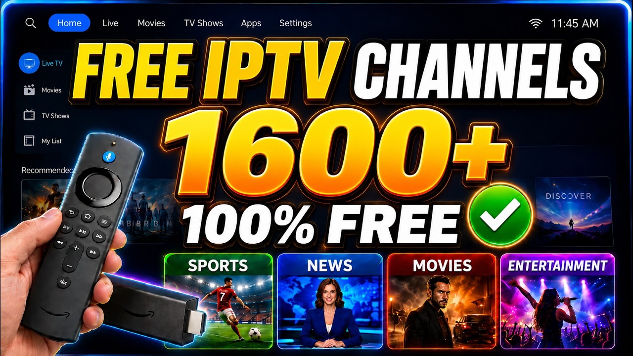 Watch Unlimited Live TV Channels | BEST IPTV Channels | No Monthly Fee!