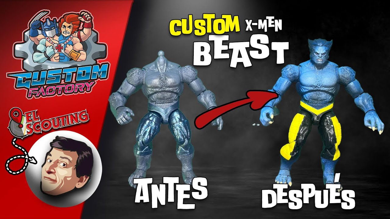227 - Custom Xmen Beast, repaint, 3d Print, diy