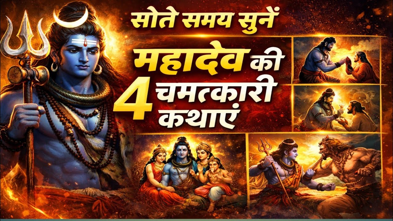 सोने से पहले जरूर सुनें महादेव की ये 4 चमत्कारी कथाएं | Shiv Mahapuran Stories | Mahadev Stories