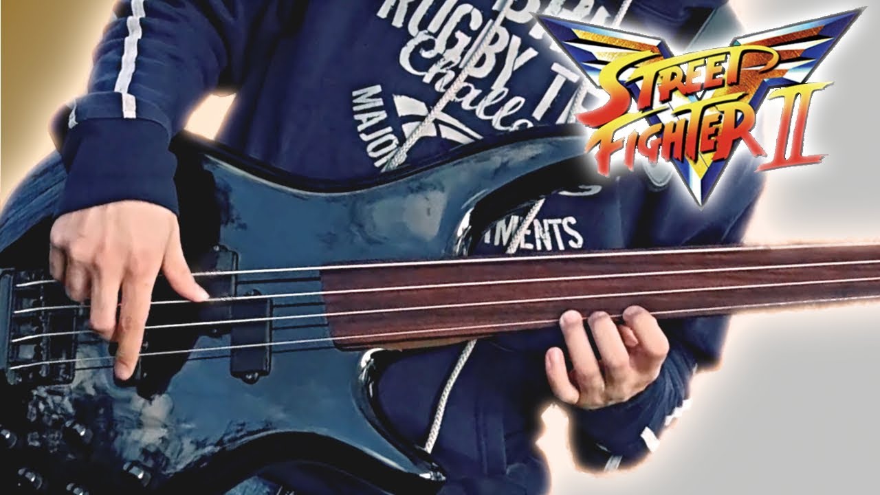 Street Fighter 2 Victory - Hadouken Theme - on fretless bass 🎸
