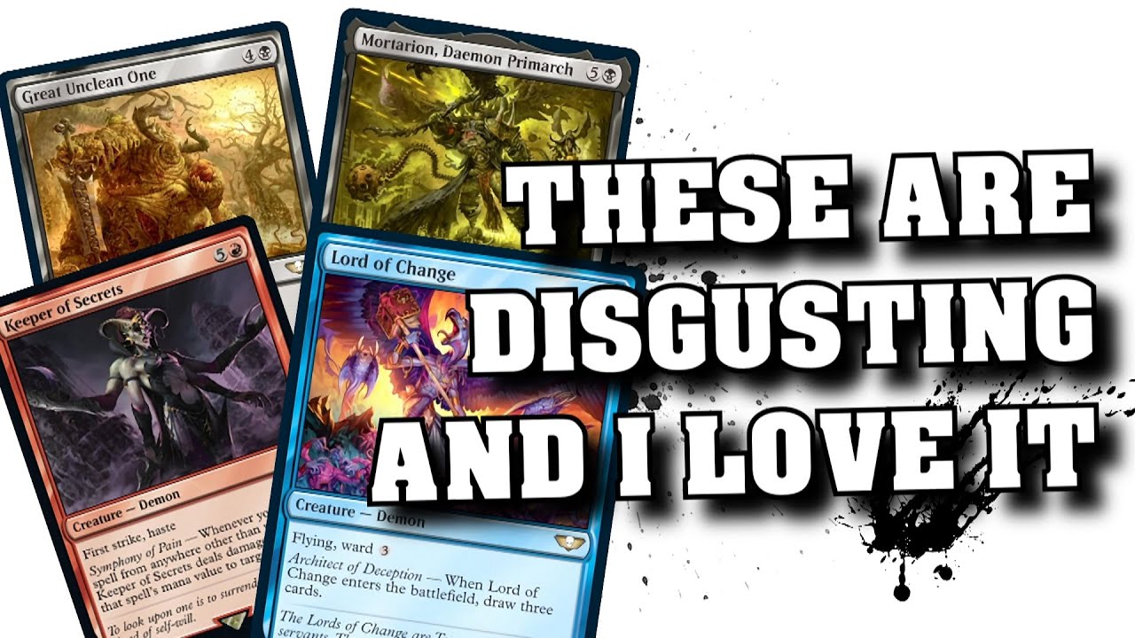 40k x MTG Chaos Commander &mdash; обзор разрушительных сил!