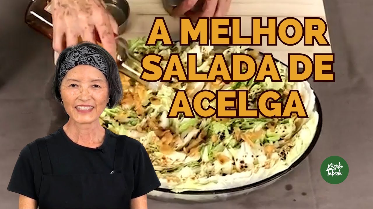 A MELHOR SALADA DE ACELGA COM ALHO CONFITADO, COMO FAZER - CULINÁRIA JAPONESA