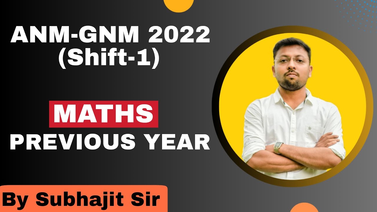 anm gnm 2022 shift 1 answer key || anm gnm 2022 math answer || anm gnm 2022 math solution