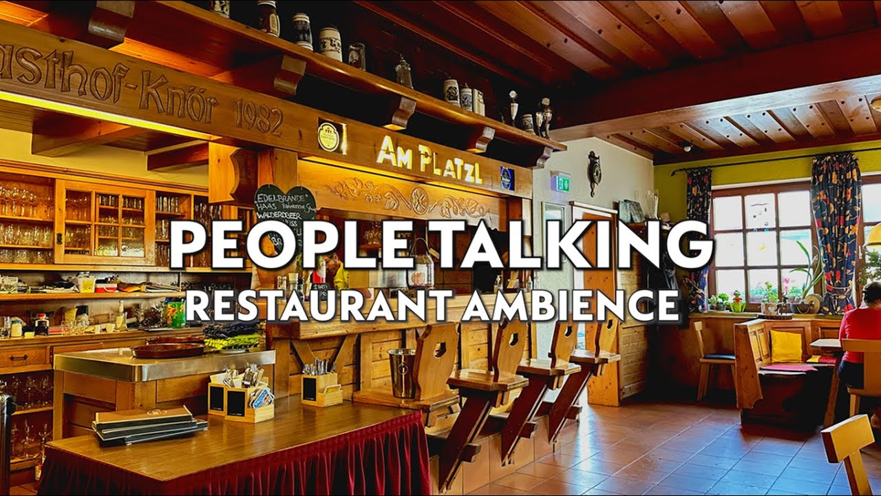 Background Noise - People Talking | 10 Hours Cozy Restaurant Ambience