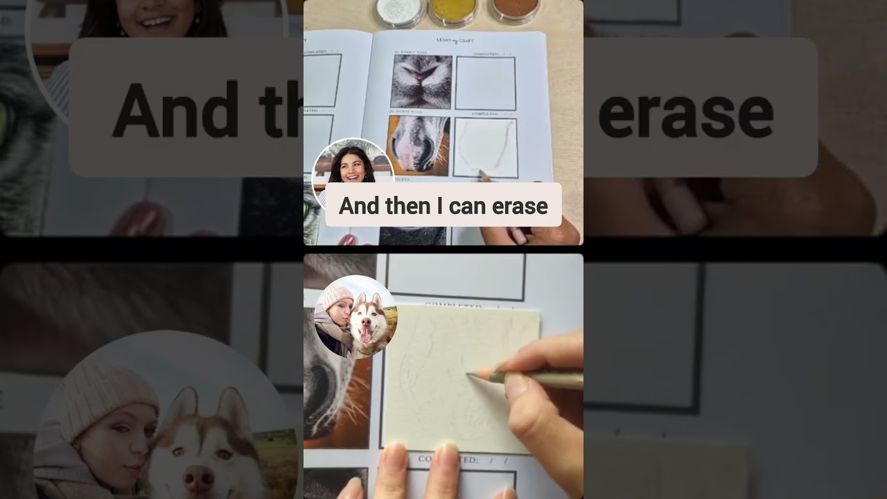 Learn My Craft Practice Journal Pet Portrait Edition Color pencil artists draw together