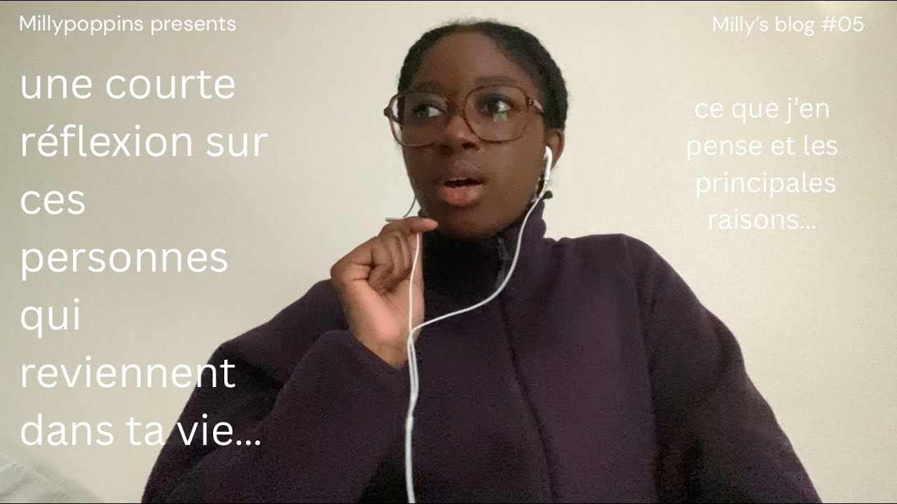 une courte réflexion sur ces personnes qui reviennent dans ta vie