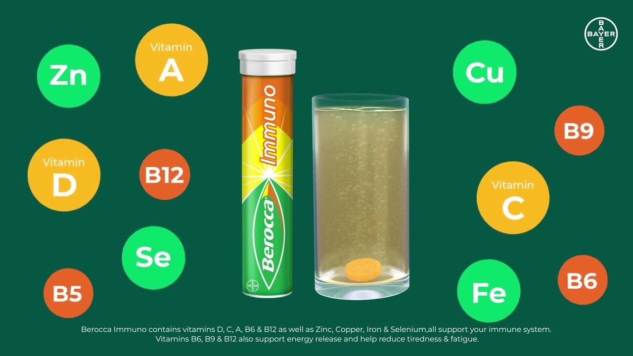 Berocca's most advanced formula for immunity support