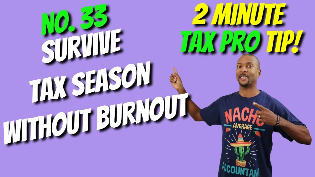How to Pace Yourself During Tax Season | 2 Min Tax Pro Tip