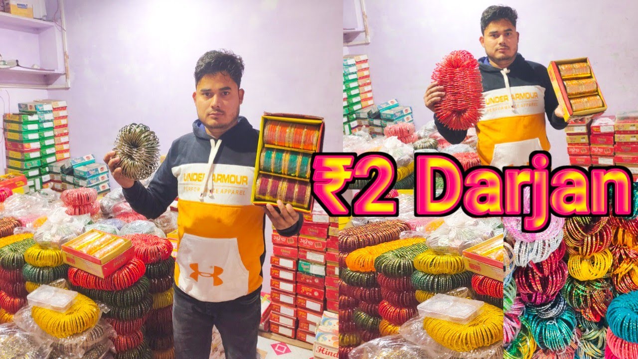 Umar Aslam bangles store in Firozabad | फिरोजाबाद चूड़ी होलसेल मार्केट metal bangles wholesale market