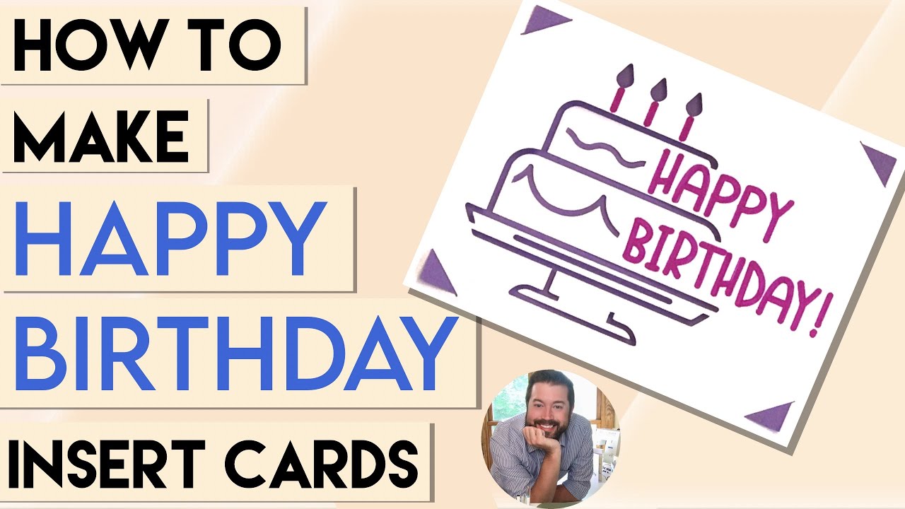 Make Easy Birthday Cards | Cricut BIRTHDAY CARD tutorial | easy insert cards