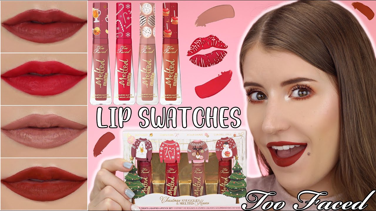 Набор для губ TOO FACED 🎄 &laquo;Рождественские объятия и тающие поцелуи&raquo; 💄