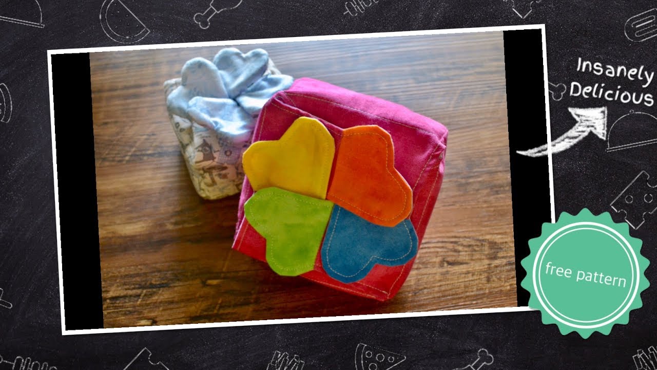 free pattern｜how sew a clover fabric box