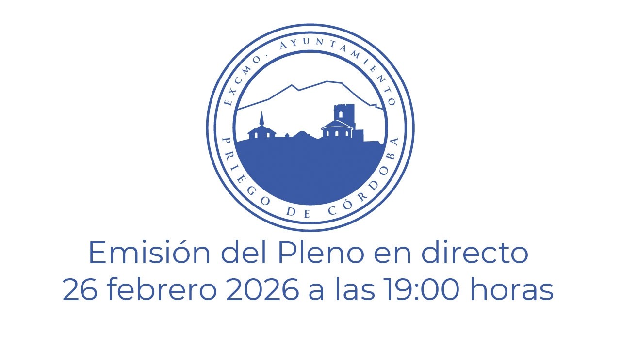 Sesión del Pleno el 26 de febrero de 2026 a 19:00 horas