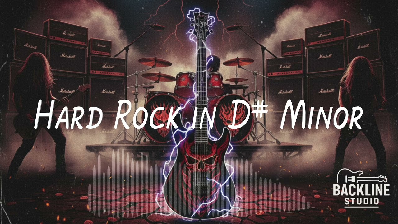Jam Track 25 – Hard Rock Guitar Backing Track in D♯ Minor