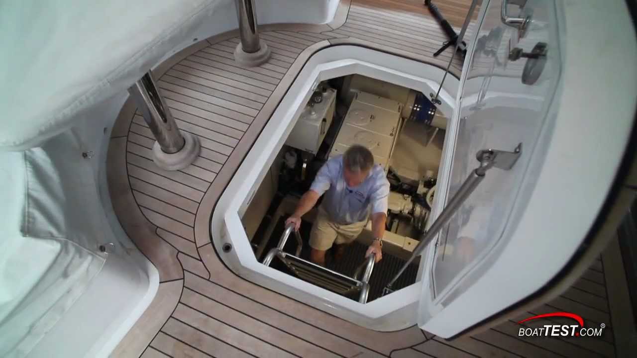 Hatteras 60 Motor Yacht Engine Room 2012- By BoatTest.com