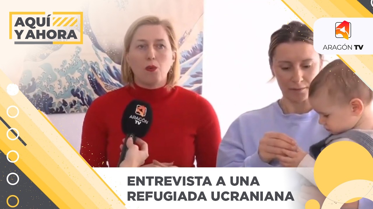 Refugiada de la guerra en Ucrania