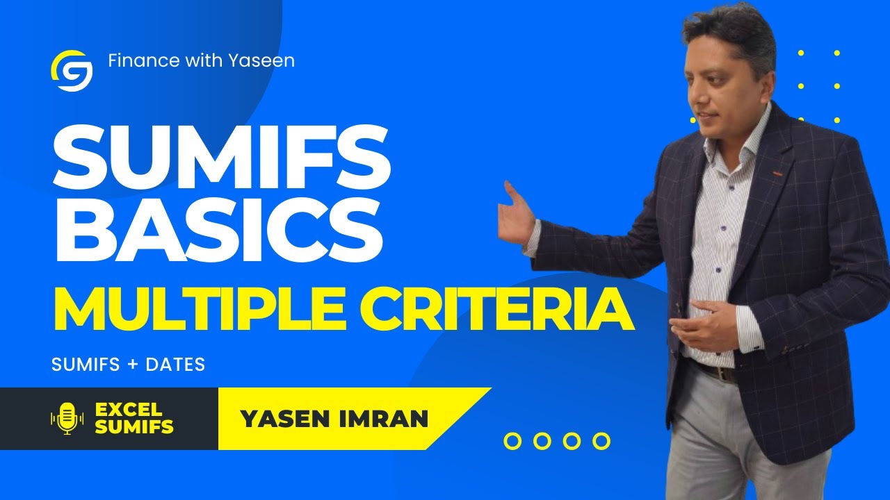 SUMIFS in Excel Explained | Multiple Criteria with Dates (Beginner Friendly)