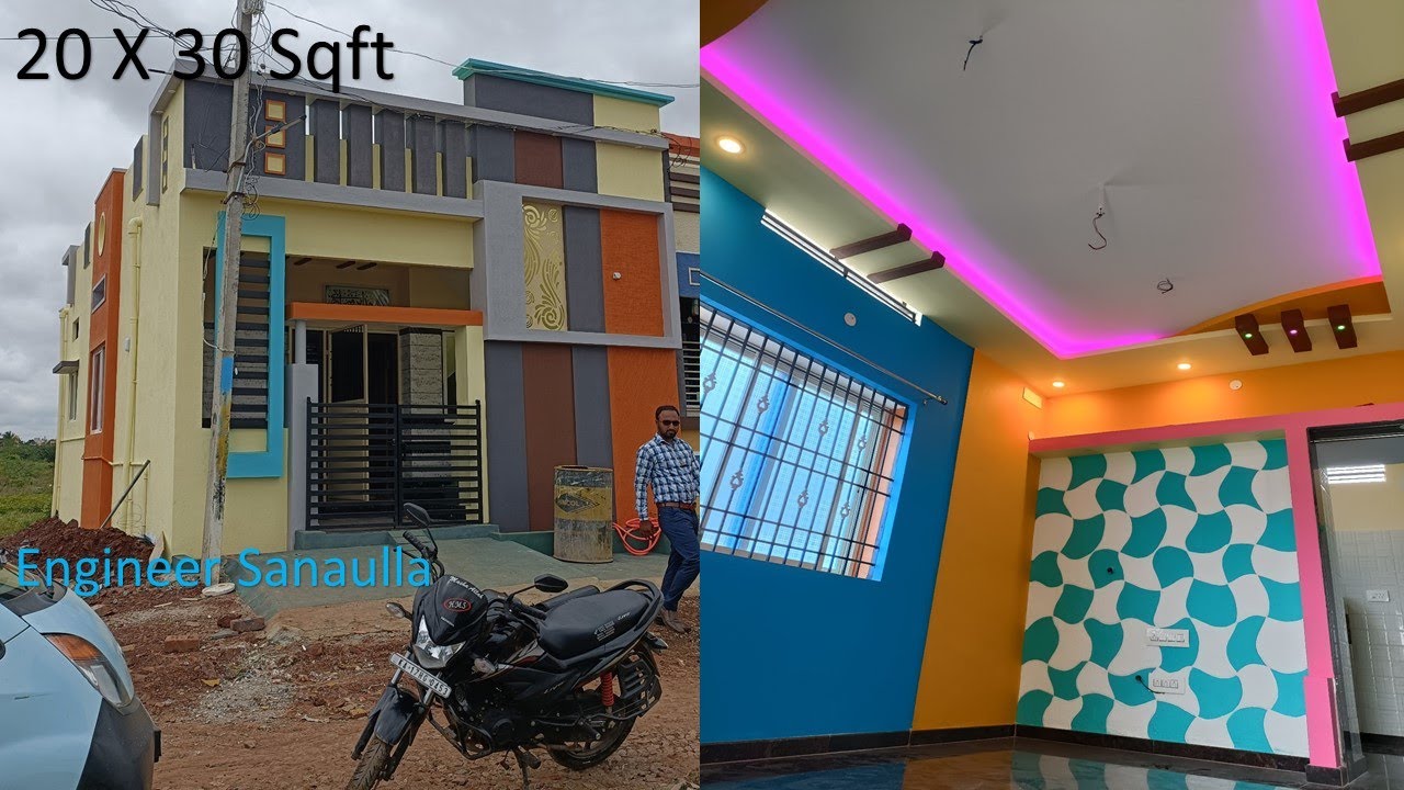 20 x 30 North Face House Walkthrough || 600 Sqft Latest House