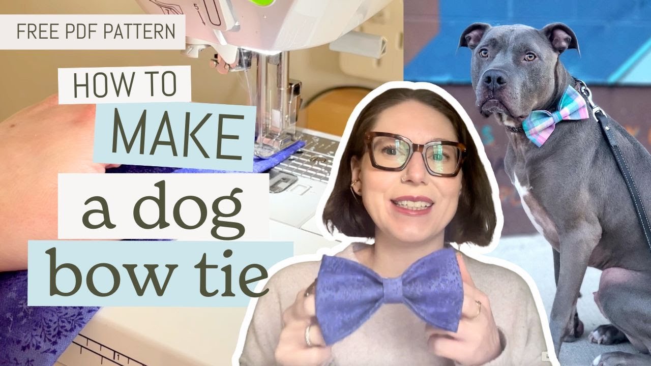 DIY Dog Bow Tie | Beginner-Friendly Sewing Tutorial + Free Pattern!