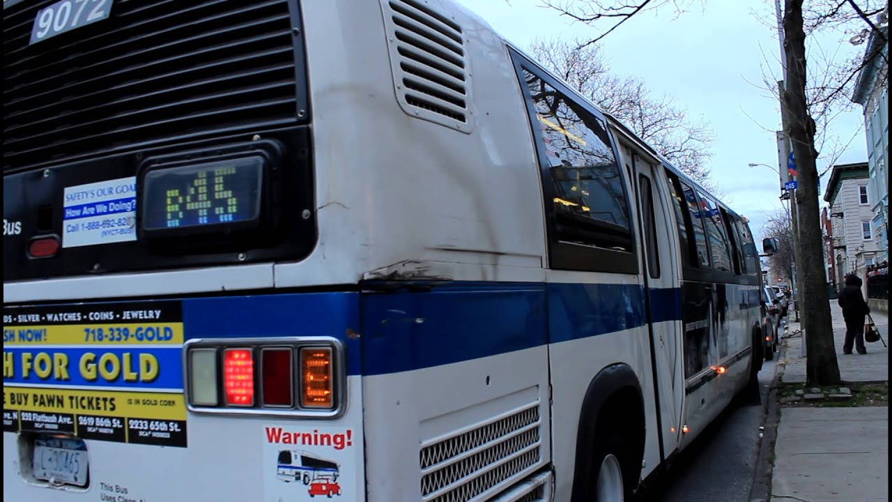 NYCTA Bus: Crown Heights Bound RTS [#9072] B45 at St. Johns Place & Franklin Ave