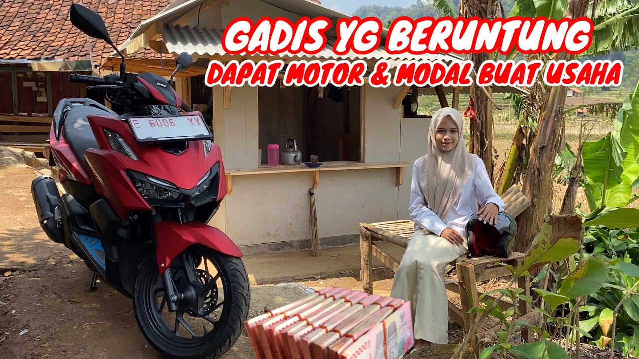 NENG JULIANA SENENG BANGET DAPAT BANTUAN MODAL DAN MOTOR DARI PENGUSAHA KAYA ASAL BELANDA