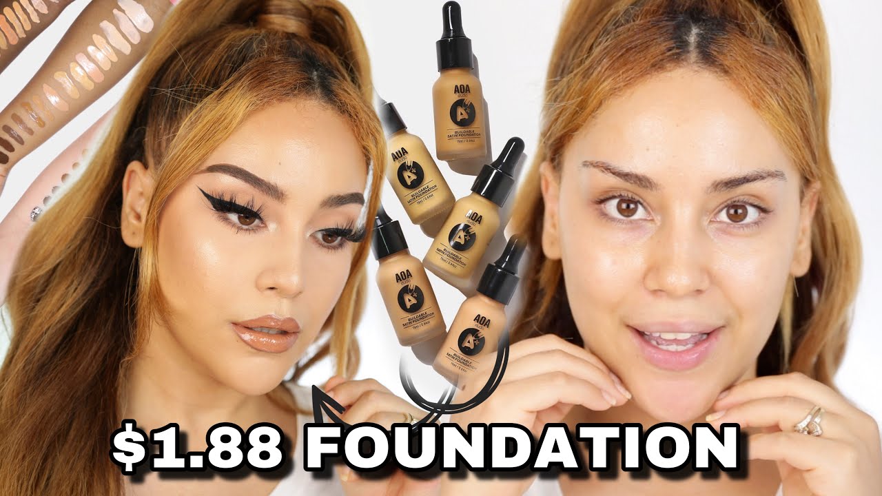 NEW SHOPMISSA LIQUID FOUNDATION REVIEW + SWATCHES | Sahony Bourdier