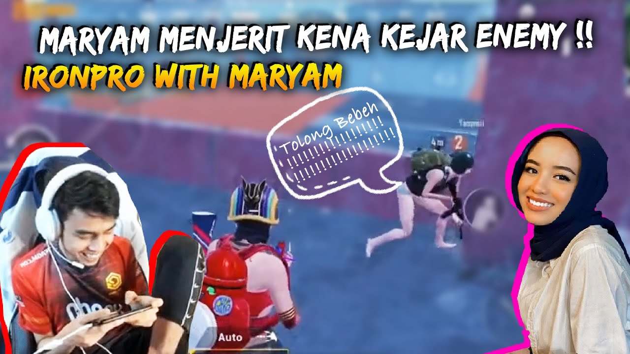 IronPro Mengamuk Maryam Kena kejar Enemy | IronPro Game Play | PUBG Mobile Malaysia
