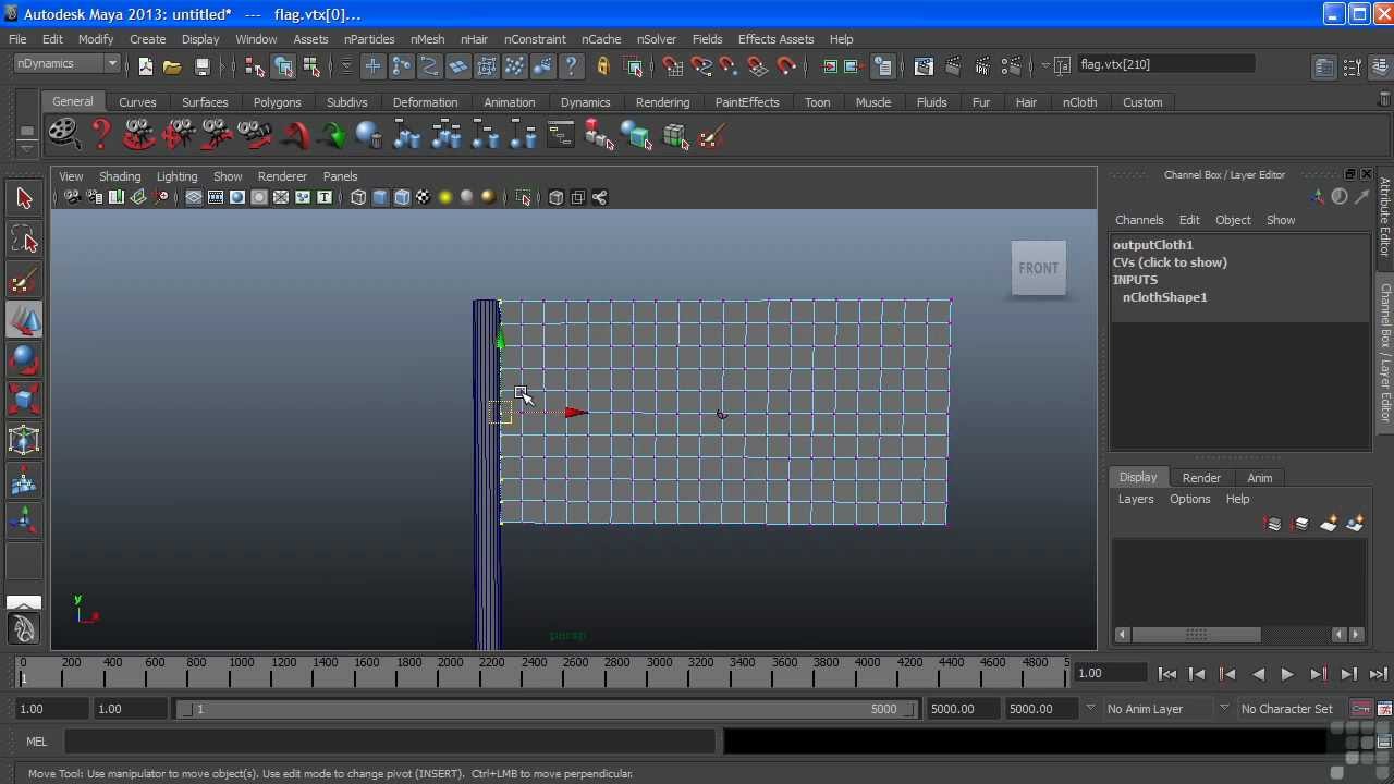 Maya 2013 Tutorial | nCloth