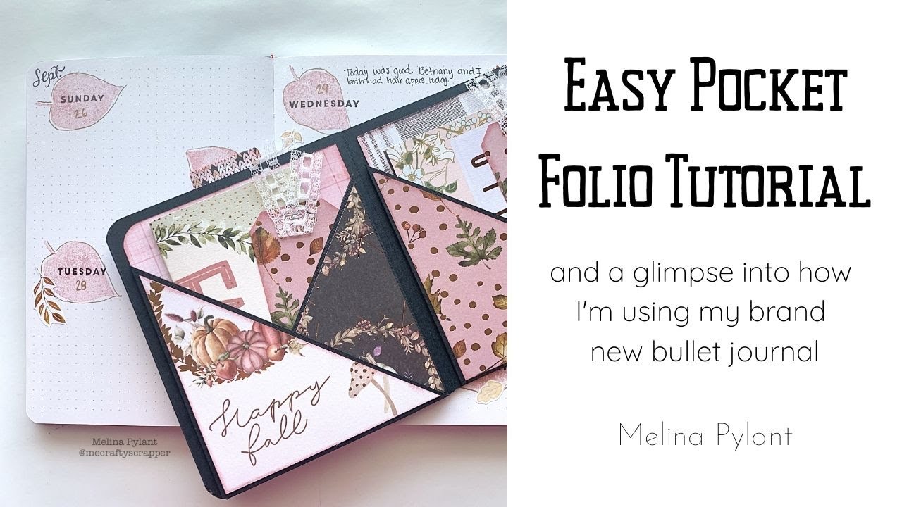 EASY POCKET FOLIO TUTORIAL and a GLIMPSE INTO HOW I&rsquo;M USING MY NEW BULLET JOURNAL