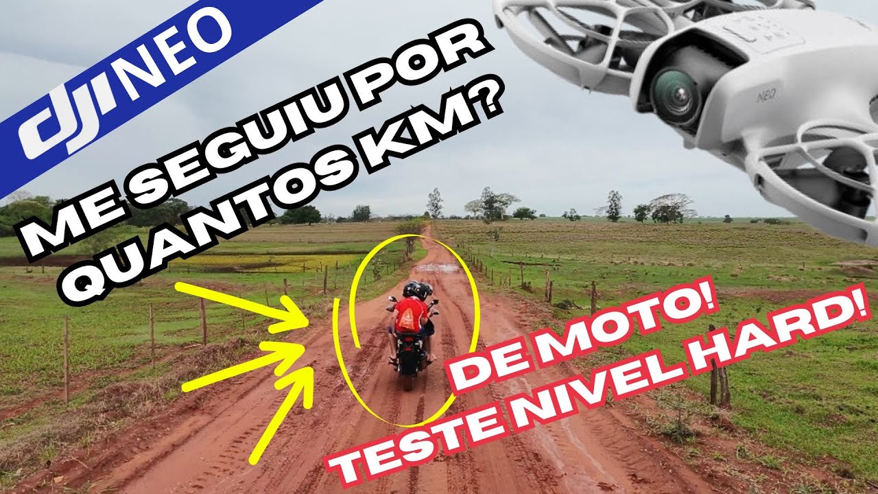 DJI NEO me SEGUINDO de MOTO por VARIOS KM! Drone muito top! #drone #dji #djineo