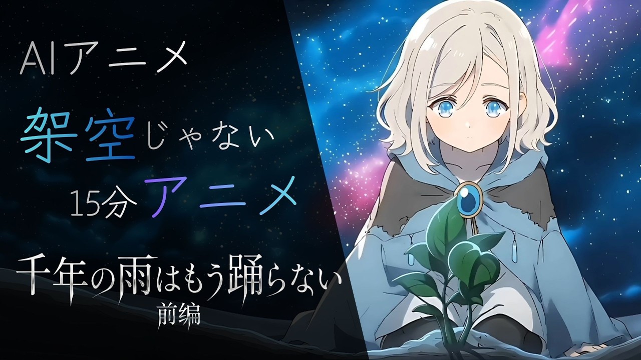 『千年の雨はもう踊らない 前編』　AIで本気でアニメを作ってみました