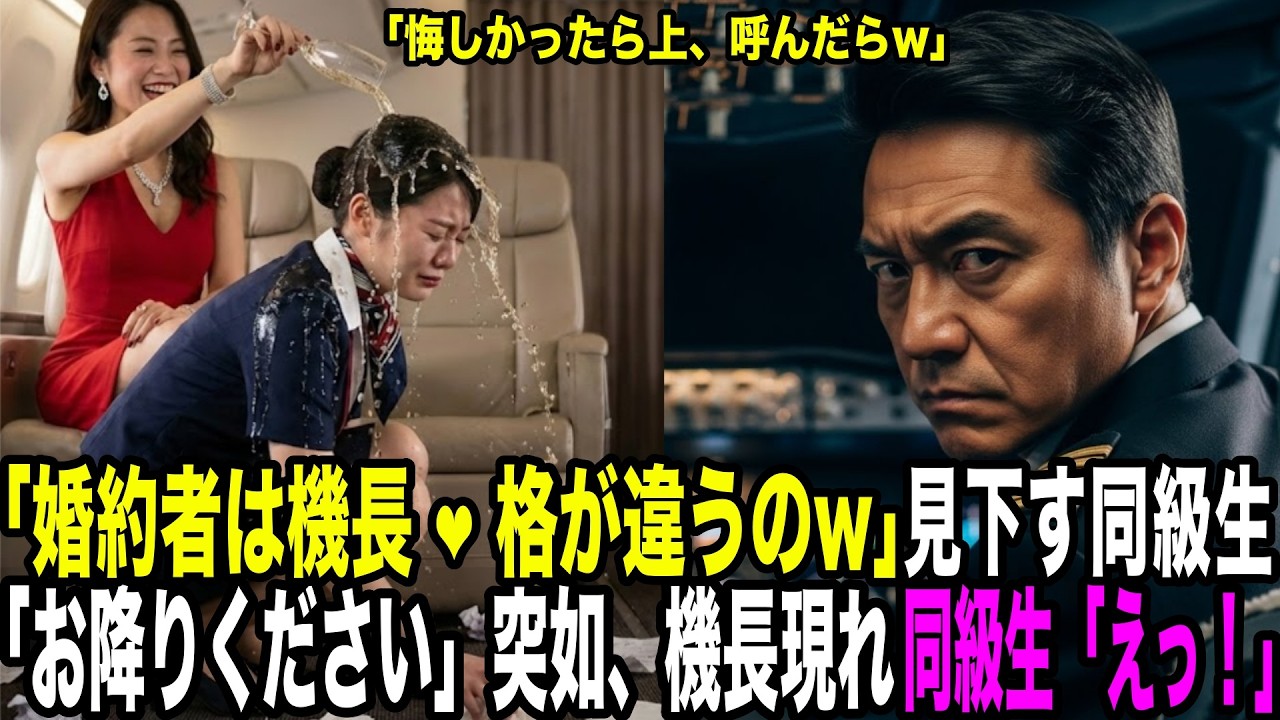 「悔しかったら上でも呼べばw」侮辱する元いじめっ子同級生。突如、機長現れ「お降りください」同級生「えっ？
