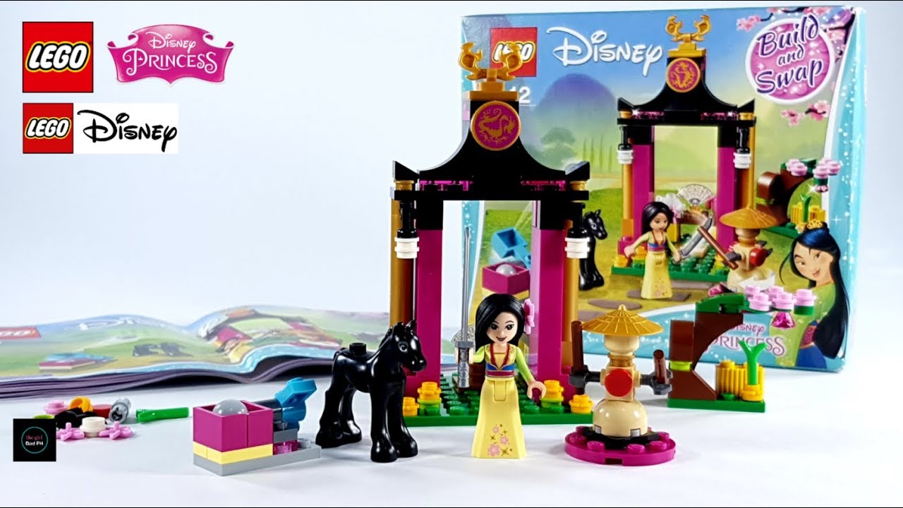 Lego Disney Princess 41151 Mulan's Training Day Unboxing and Stop Motion Build