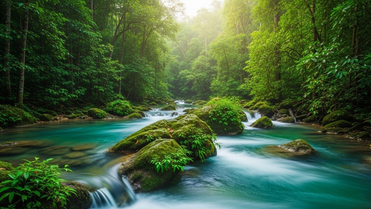 Peaceful Forest River Sounds for Deep Sleep and Relaxation