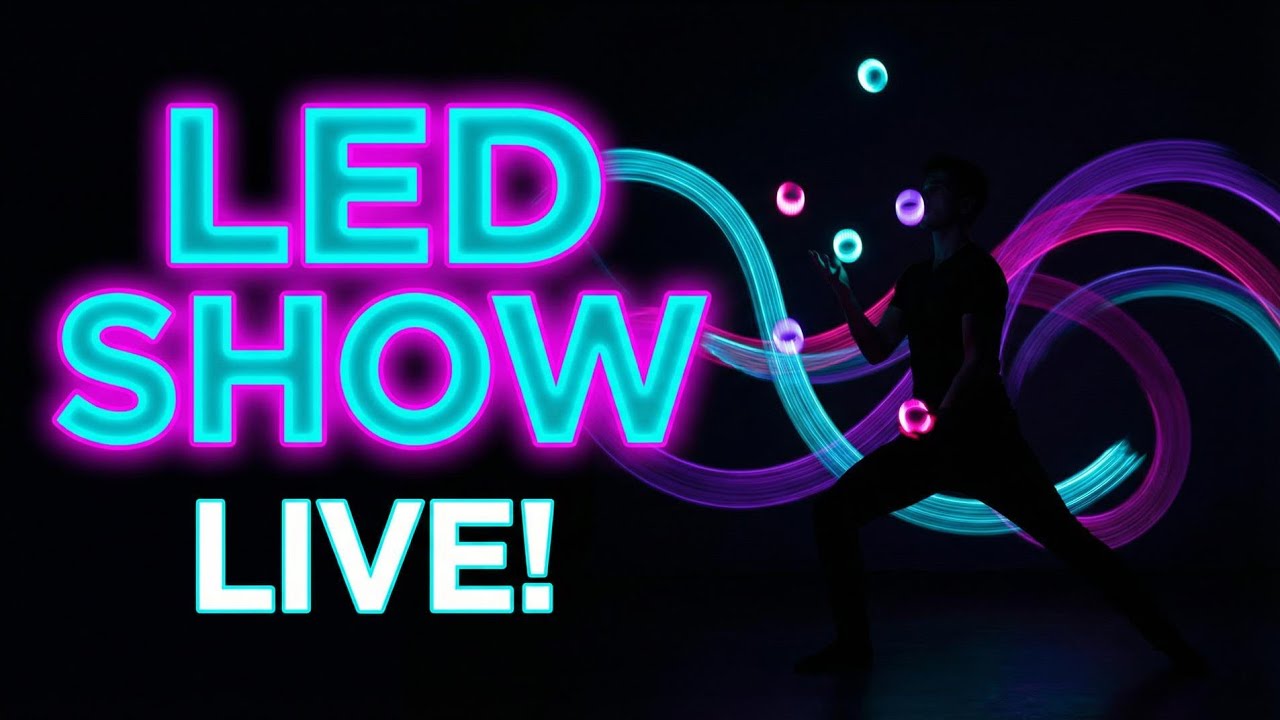 Jonglissimo „Nightlight“: Hypnotische LED-Jonglage & Lichtshow | Tollwood 2025 (Spektakulär!)