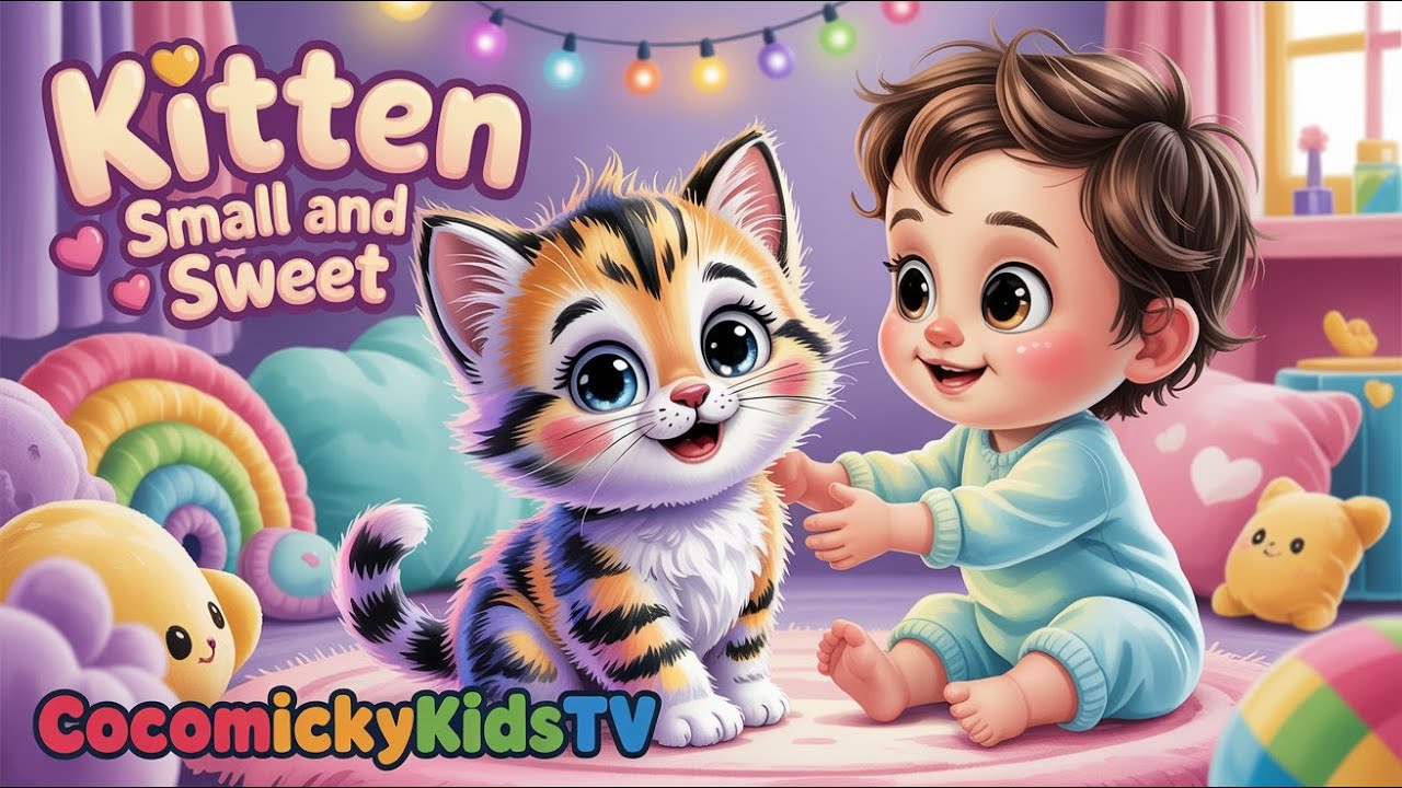 Kitten Small And Sweet | Nursery Rhymes & Kids Songs @CocoMickyKidsTV