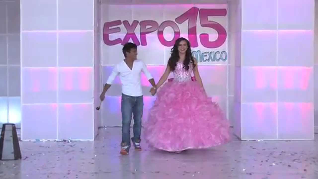 Expo 15 México. Pasarela de vestidos de 15 años, Diseñador Diseños Sharon