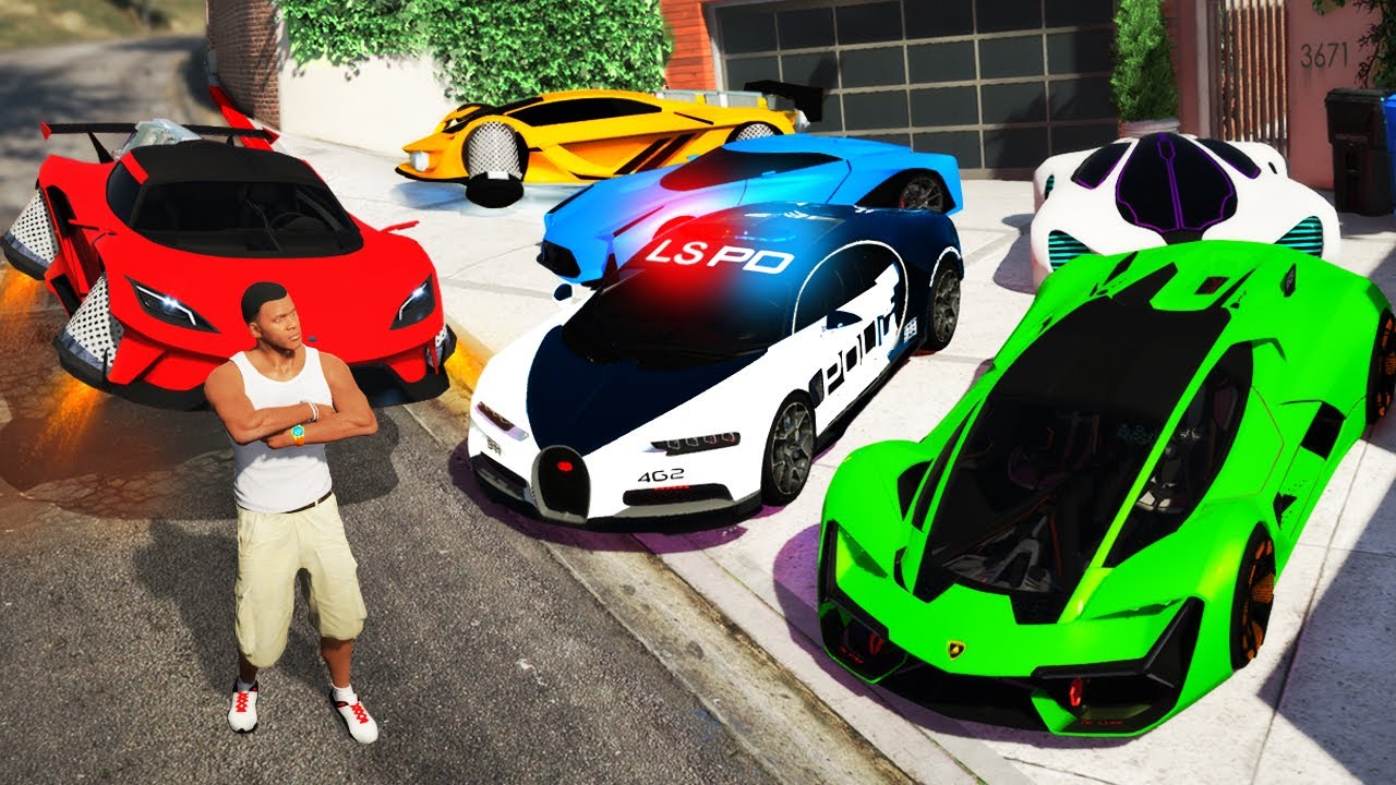 GTA 5 - Collecting LUXURY Cars from the FUTURE!