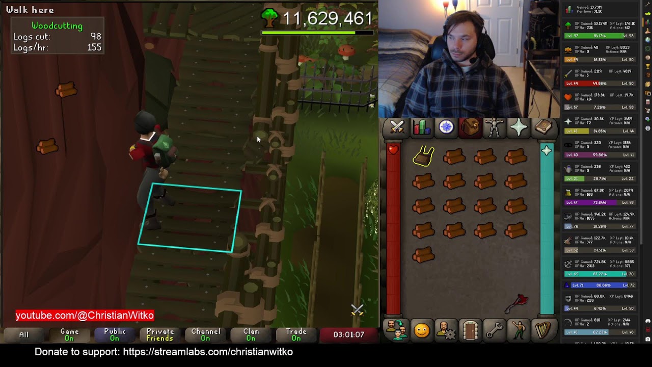 OSRS 🔴 Gain XP with Me: Sailing & Woodcutting 12:44 AM