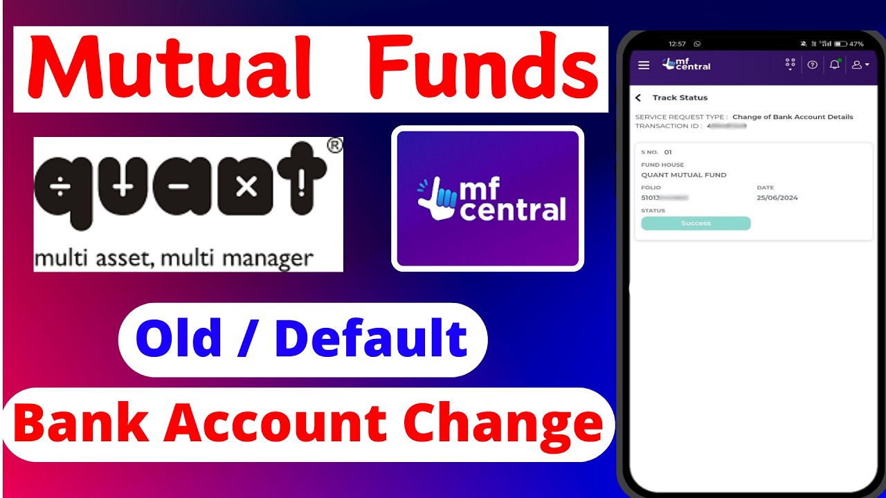 Quant Mutual Fund Bank Account Change Online 🔥 | How to Update or Add New Bank in 2025