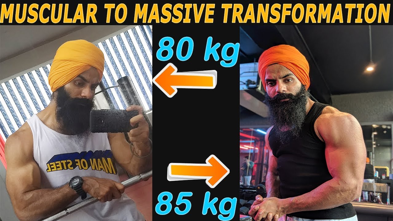 6 months TRANSFORMATION 80kg to 85kg|| GAINING SIZE NATURALLY
