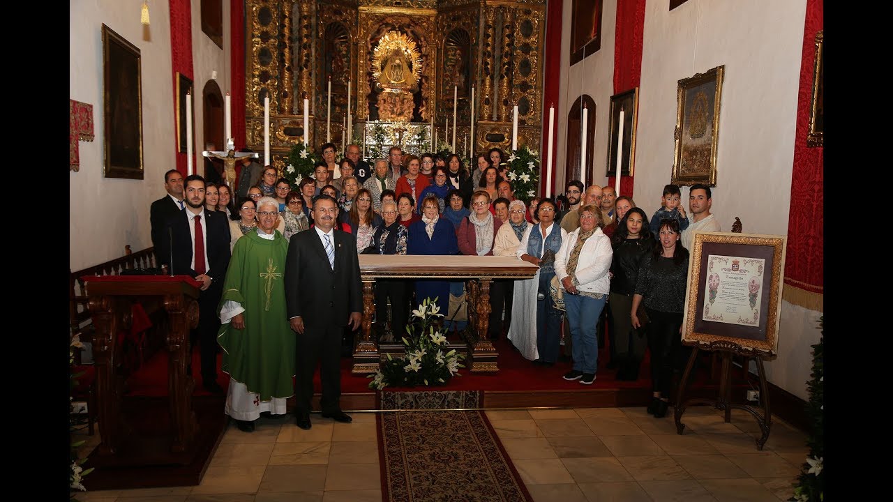 Puntagorda entrega a la Virgen de Las Nieves las distinciones de Alcaldesa Perpetua