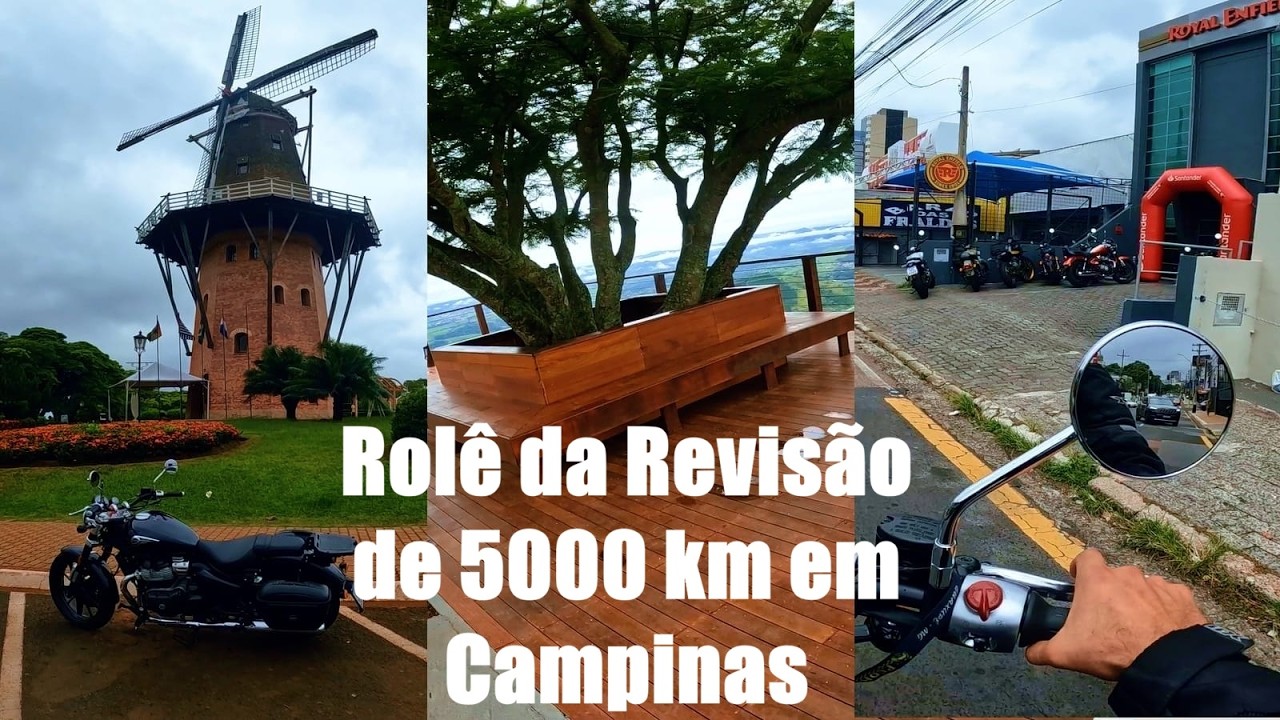 Rolê da Revisão de 5000km da Super Meteor 650 em Campinas (Passei em Caconde e Holambra)!