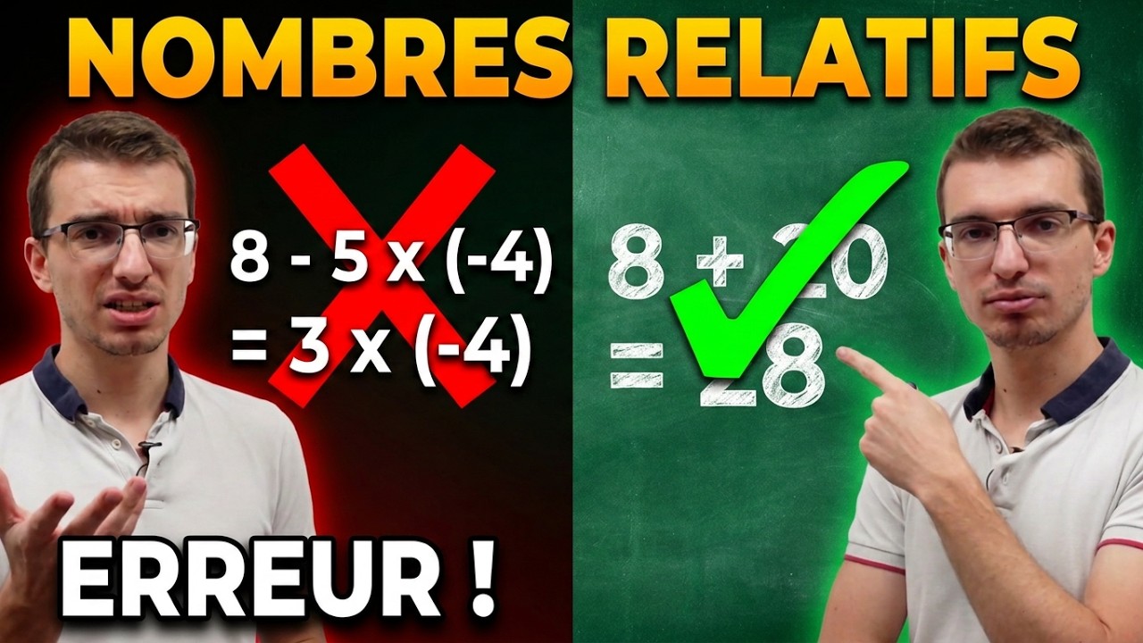 OPERATIONS AVEC DES NOMBRES RELATIFS