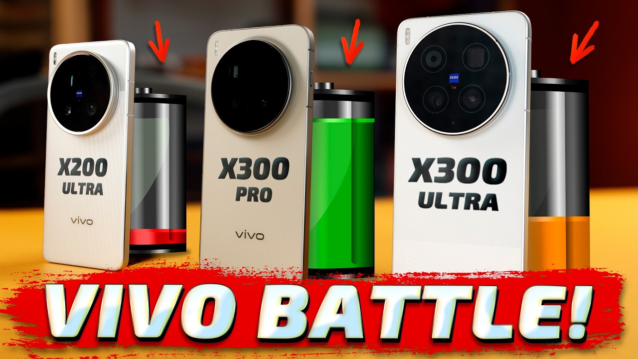 NAJMOCNIEJSZY VIVO! Vivo X300 Ultra vs X300 Pro vs X200 Ultra: Czas pracy na baterii i wydajność 🤯