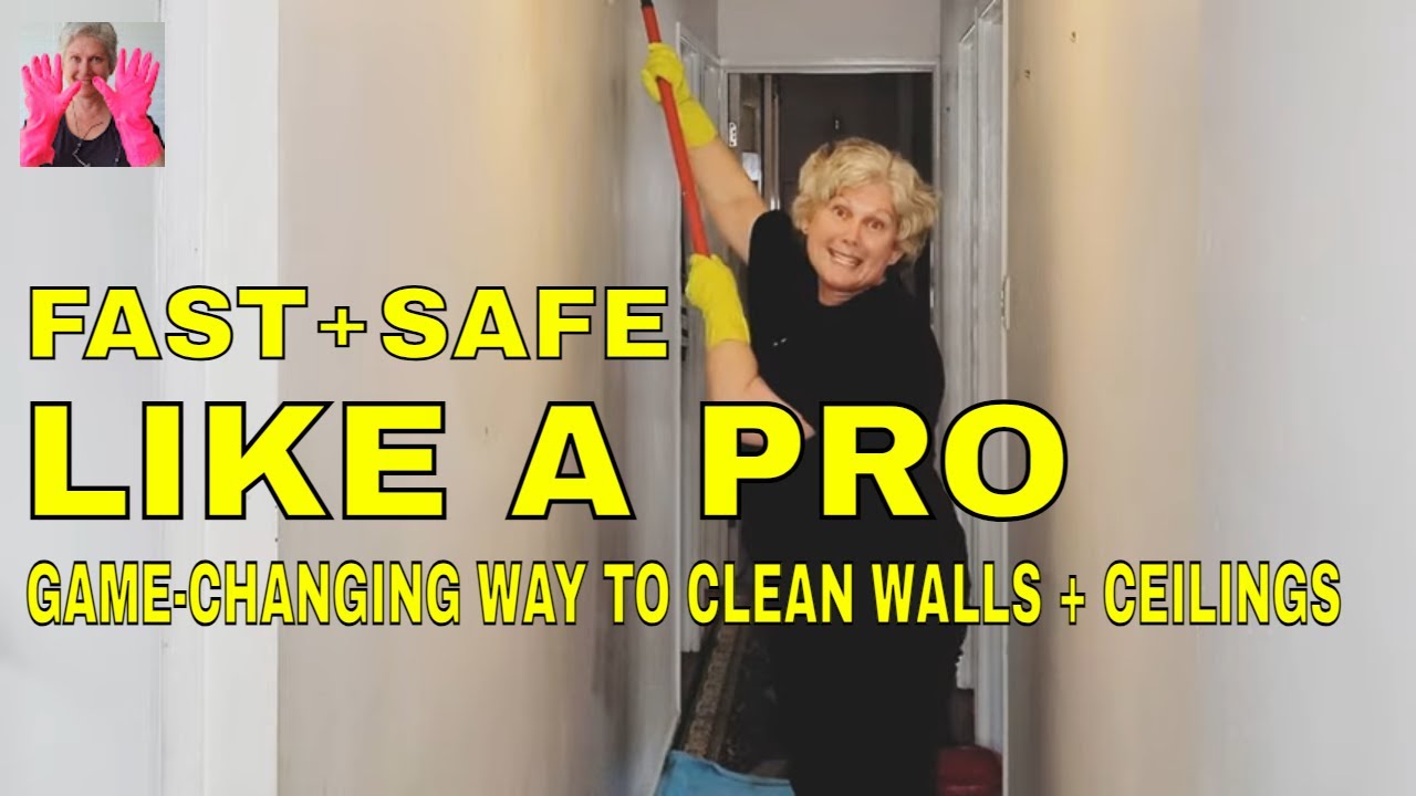 CLEAN WALLS & CEILINGS FAST No Ladders Needed #paintprep #springcleaning #cleaning  #wallcleaning